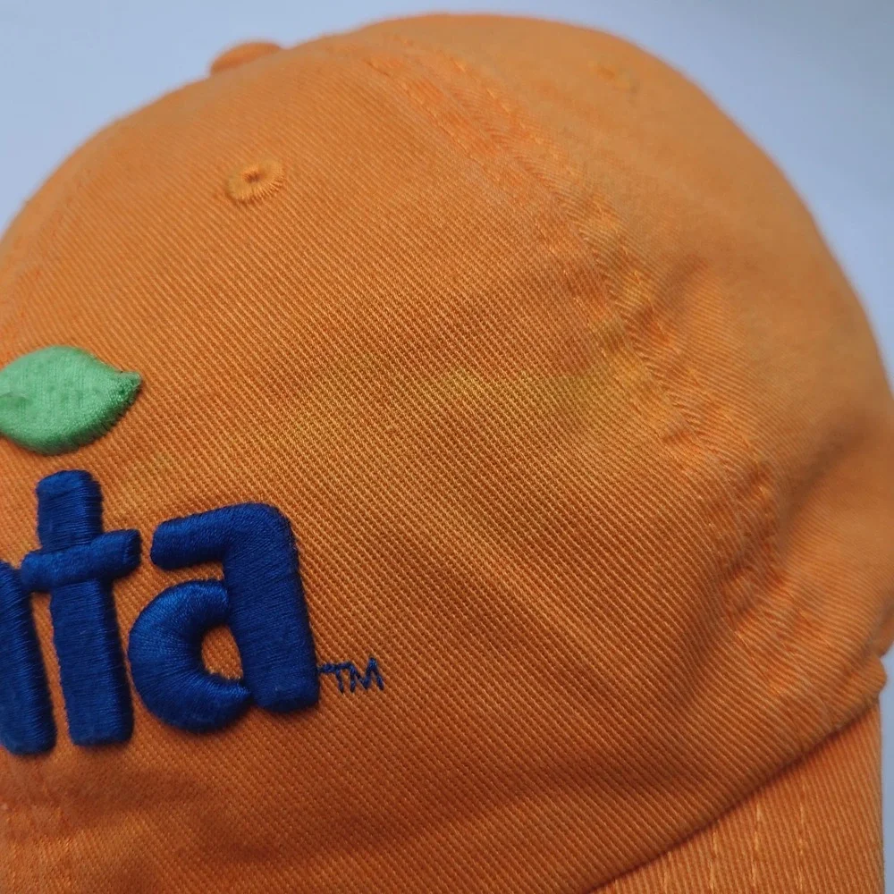 Fanta Hat Strapback American Needle Orange Blue Soda Logo Promo Casual Dad Men